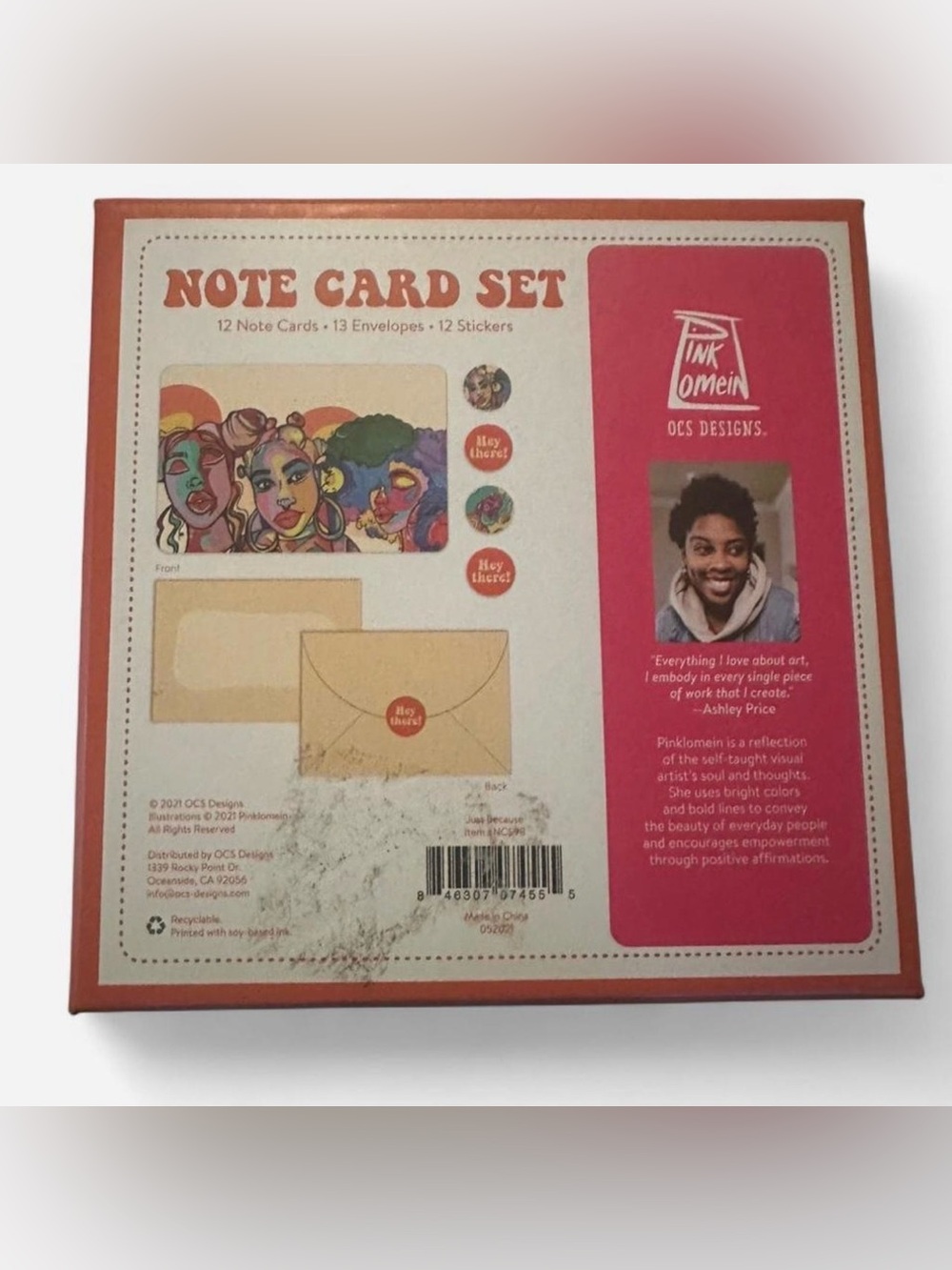 'Just Because' Note Cards Set - Multicolor - Picture 2 of 2
